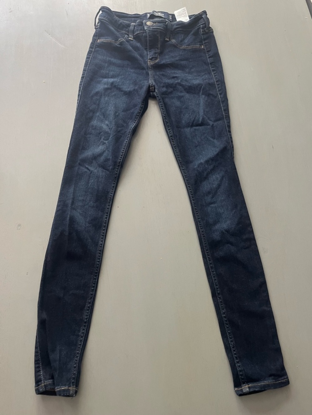 Hollister Dark Blue Low Rise Jeggings | Skinny Jeans | 25 W 28 L